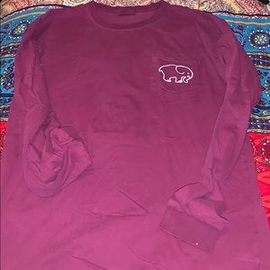 Ivory Ella burgundy shirt